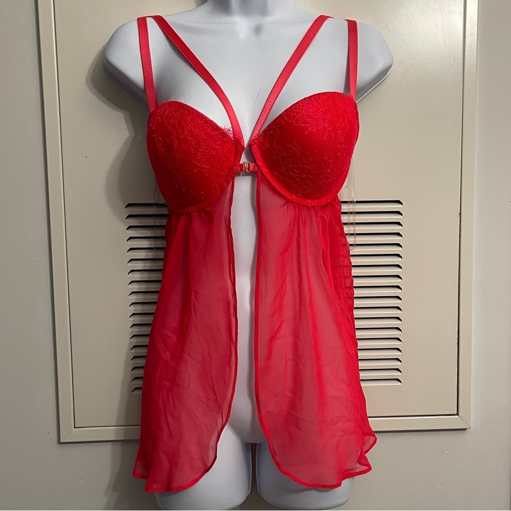 Victoria Secret Red Babydoll Lingerie
